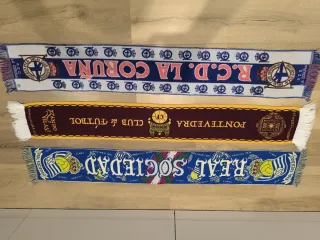 Lote de 8 bufandas fútbol: LEER BIEN DESCRIPCIÓN.