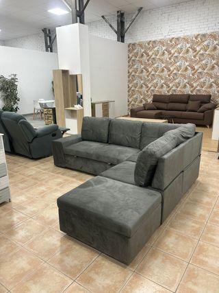 Sofá rinconera grande cama nueva - Moderna
