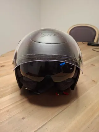 Casco Jet Vespa VJ Negro