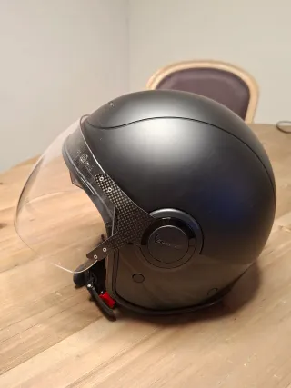 Casco Jet Vespa VJ Negro