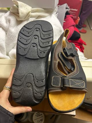 Sandali Champer Uomo N.43 Nero/Marrone