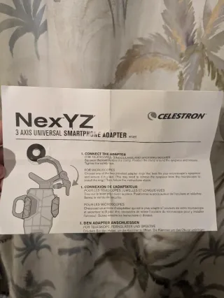 Adaptador Smartphone Celestron NexYZ 3-Axis