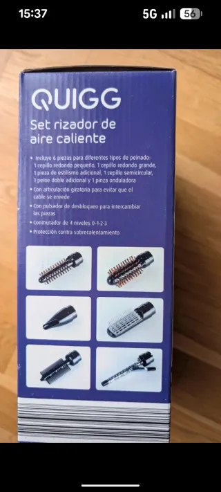 Set Rizador Aire Caliente Accesorios