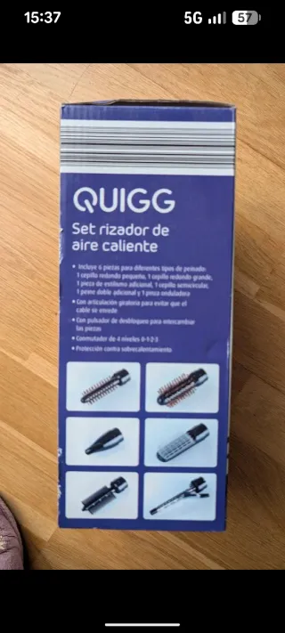 Set Rizador Aire Caliente Accesorios