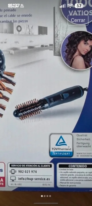 Set Rizador Aire Caliente Accesorios