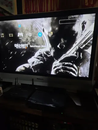 Consola PS3 Sony Negra + 2 Mandos + Juegos