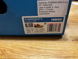 Hoka Speedgoat 6 Mujer