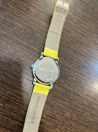 Reloj BILFYER Amarillo y Plateado