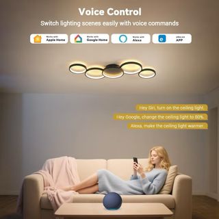 Plafoniera moderna con telecomando