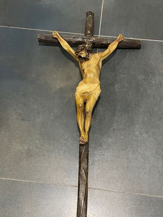 Crucifijo Resina Años 70