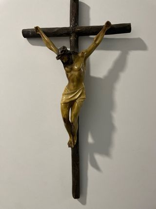 Crucifijo Resina Años 70