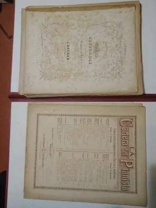 Partituras antiguas de piano