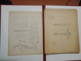 Partituras antiguas de piano