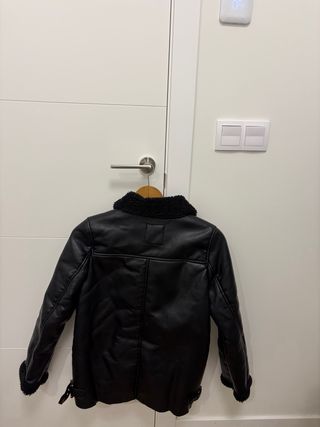 Abrigo polipiel Tiffosi borreguito negro