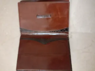 Cartera piel serpiente marrón vintage