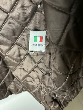 Giacca vera pelle cerata vintage donna