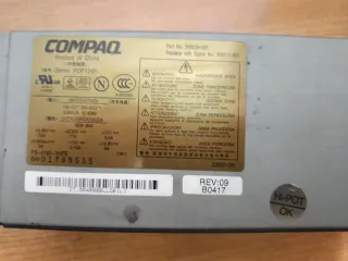 Fuente Alimentación Compaq PDP124P 185W reparar