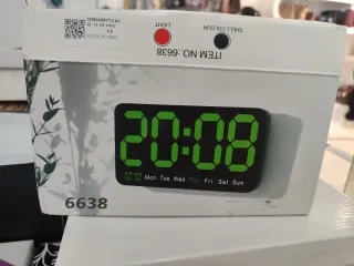 Estación meteorologica, reloj, alarma...