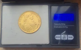 8 Escudos Oro Fernando VII 1817 Santiago