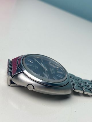 Reloj Vintage Seiko 5 Actus SS 6106-7470 Azul