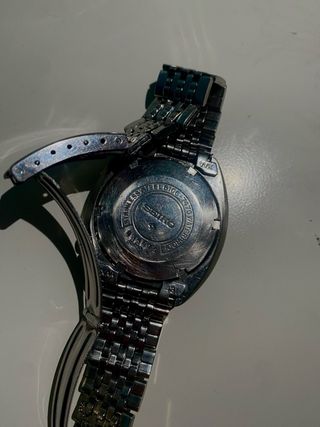 Reloj Vintage Seiko 5 Actus SS 6106-7470 Azul