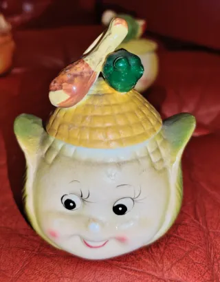 Set 6 Contenitori Ceramica Smaltata