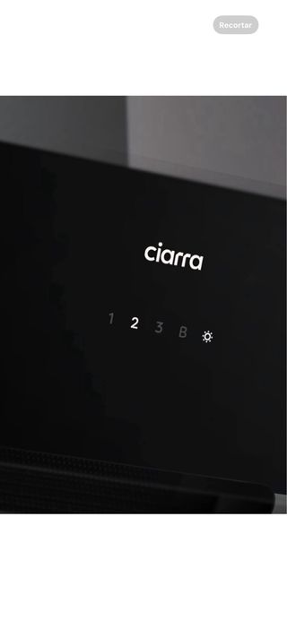 Campana Extractora Ciarra Negra Nueva