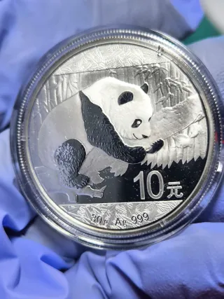Moneda 1 Onza Plata PANDA 2016