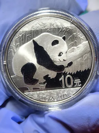 Moneda 1 Onza Plata PANDA 2016