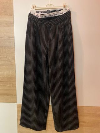 Pantaloni donna gessati Azaka