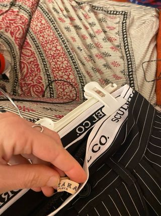 Pantaloni donna gessati Azaka