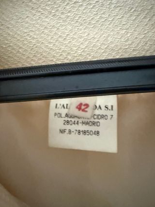 Chaqueta torera beige mujer talla 42