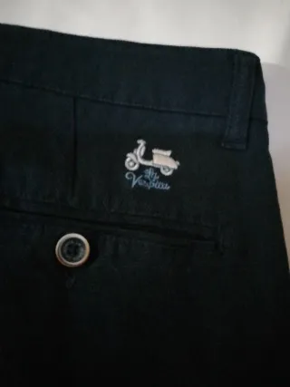 PANTALÓN VESTIR Vespita Talla L 46 azul marino