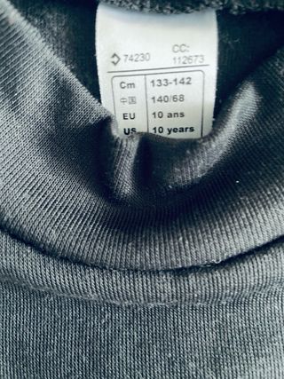 Camiseta térmica Decathlon Talla 10.