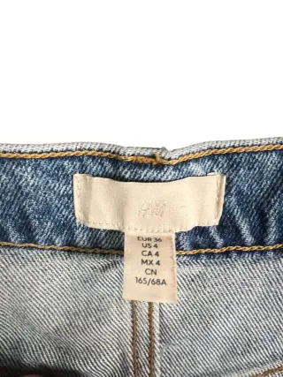 Falda vaquera larga con abertura