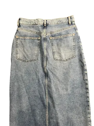 Falda vaquera larga con abertura