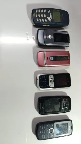 Lote 6 Móviles Antiguos Nokia Motorola Samsung