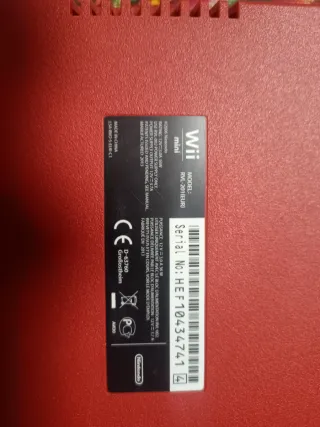 Consola Wii Nintendo Roja