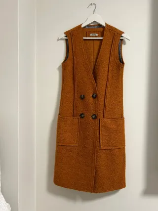 Chaleco largo naranja