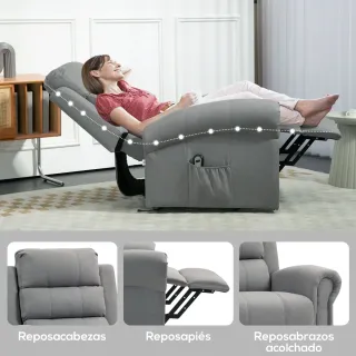 Sillón Relax Eléctrico Levanta Personas