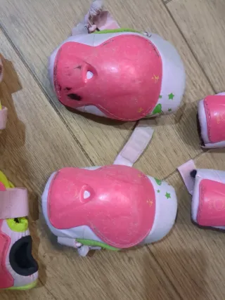 Protecciones Patines Infantil Rosas