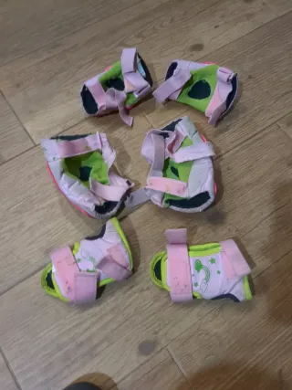 Protecciones Patines Infantil Rosas