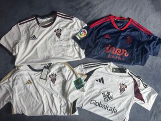 Lote 5 Camisetas Albacete Adidas Kelme Luanvi