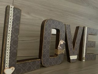 Letras LOVE scrapbooking