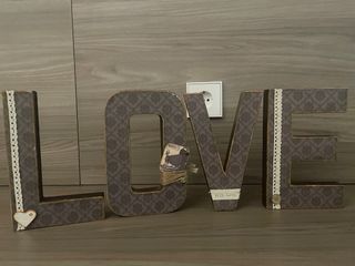 Letras LOVE scrapbooking
