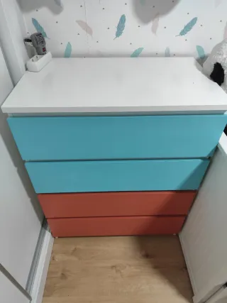 Cómoda Cajonera Madera Ikea Malm