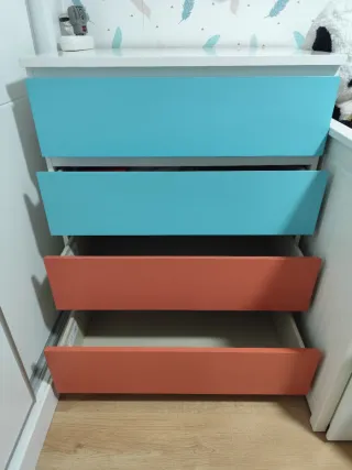 Cómoda Cajonera Madera Ikea Malm