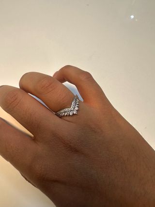 Anillo Tiara Plata Circonitas