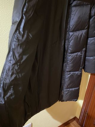 Plumífero largo verde militar