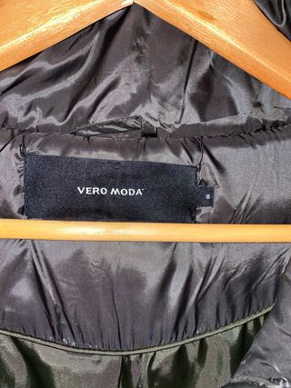 Plumífero largo verde militar